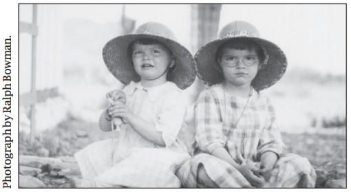 Julia and Constance as young girls.