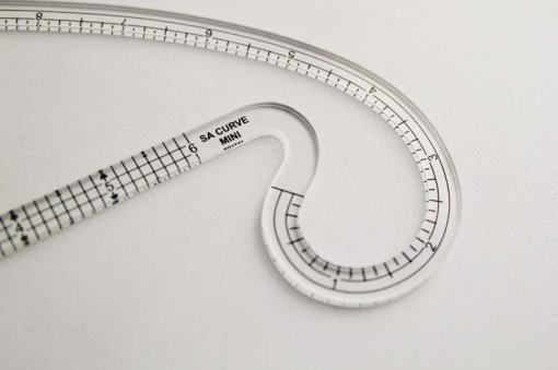 A seam allowance curve ruler.